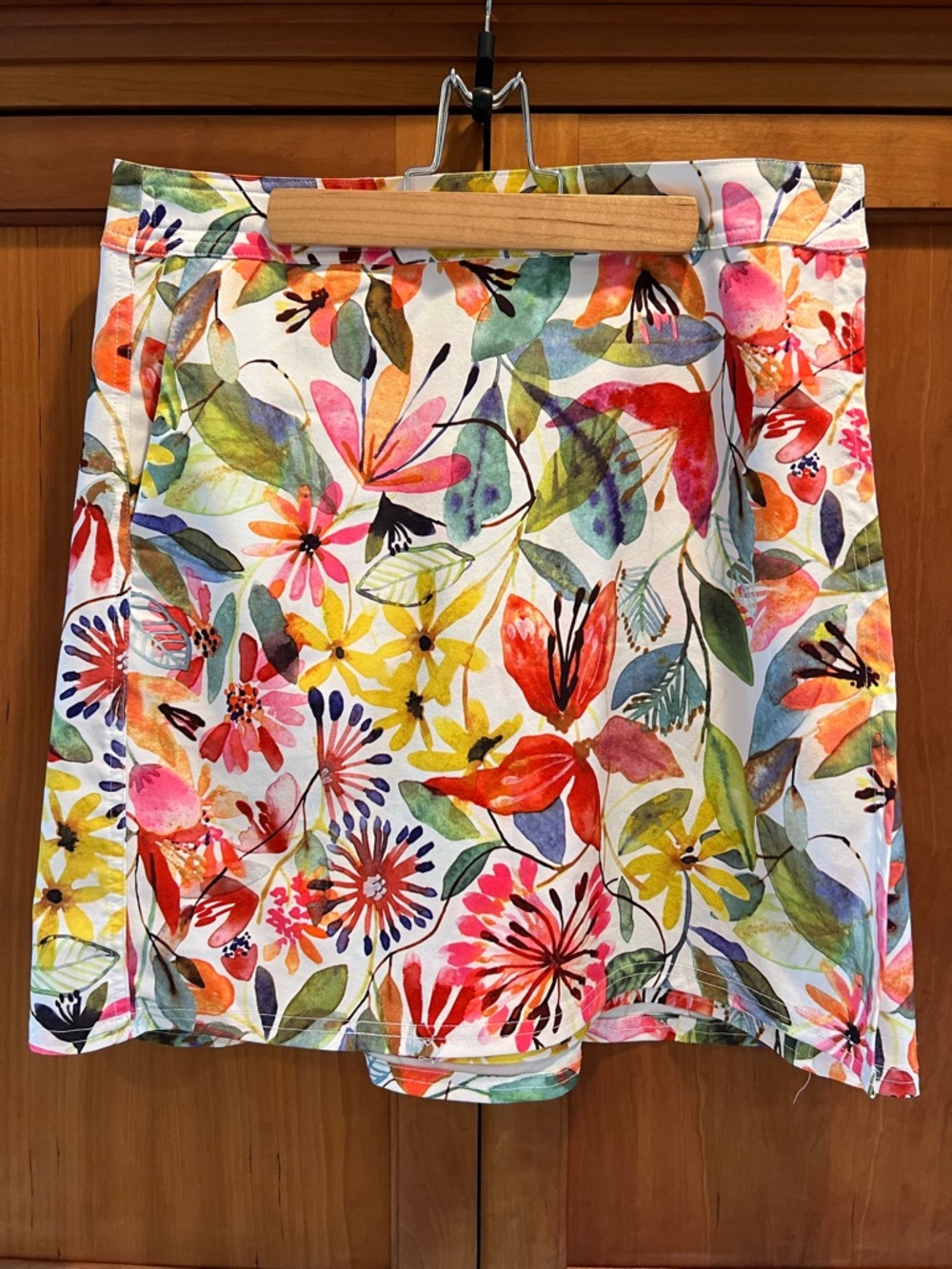 Floral A-Line Wrap Skirt in Multi by RipSkirt Hawaii